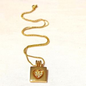HEART SWIVEL GOLD PLATED NECKLACE